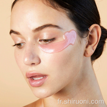 Patchs pour masques sous les yeux rose rose